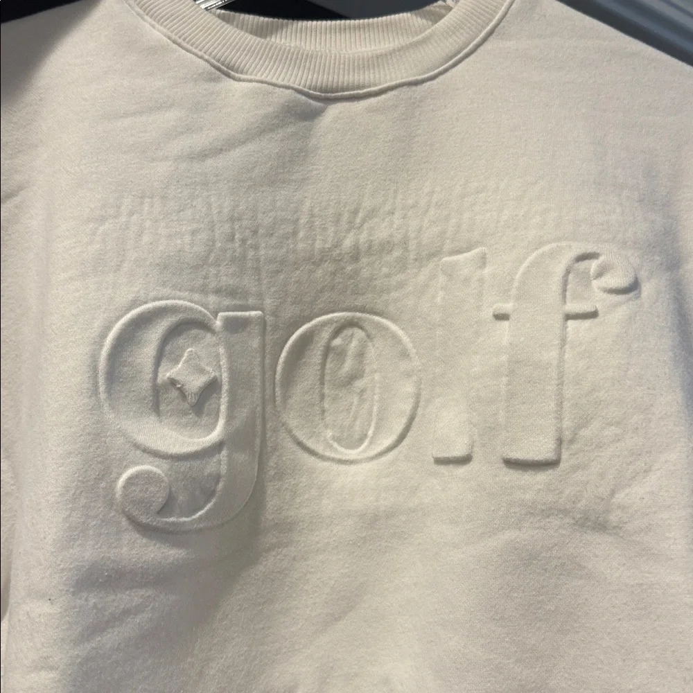 Golf Embroidered White Sweatshirt - Picture 6 of 15
